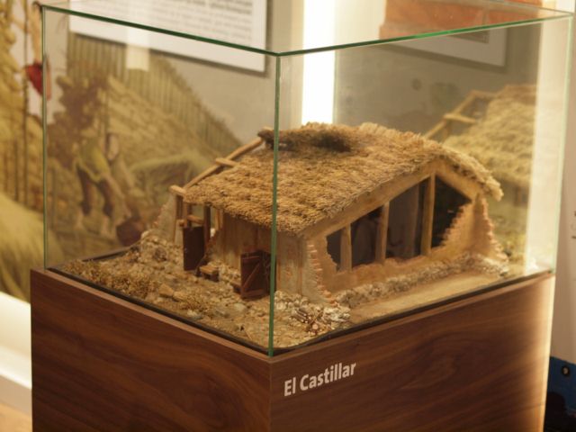 Maqueta de vivienda del poblado del Castillar de Mendavia 