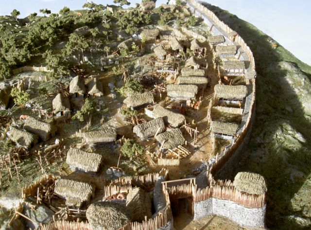 Maqueta del castro de Galtzarra